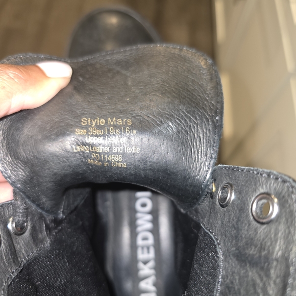 Naked Wolfe Black Platform Boots- Genuine LEATHER - Picture 2 of 7